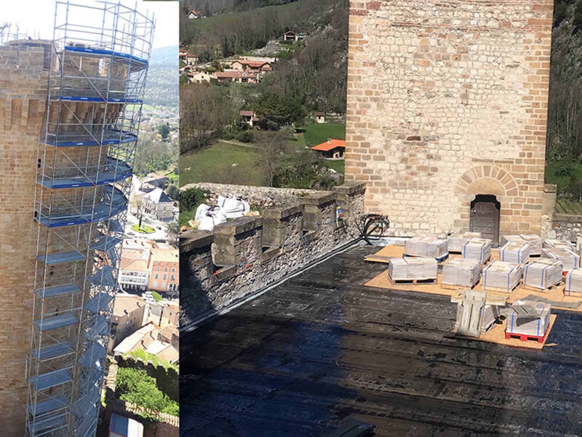 Restauración del castillo de Foix